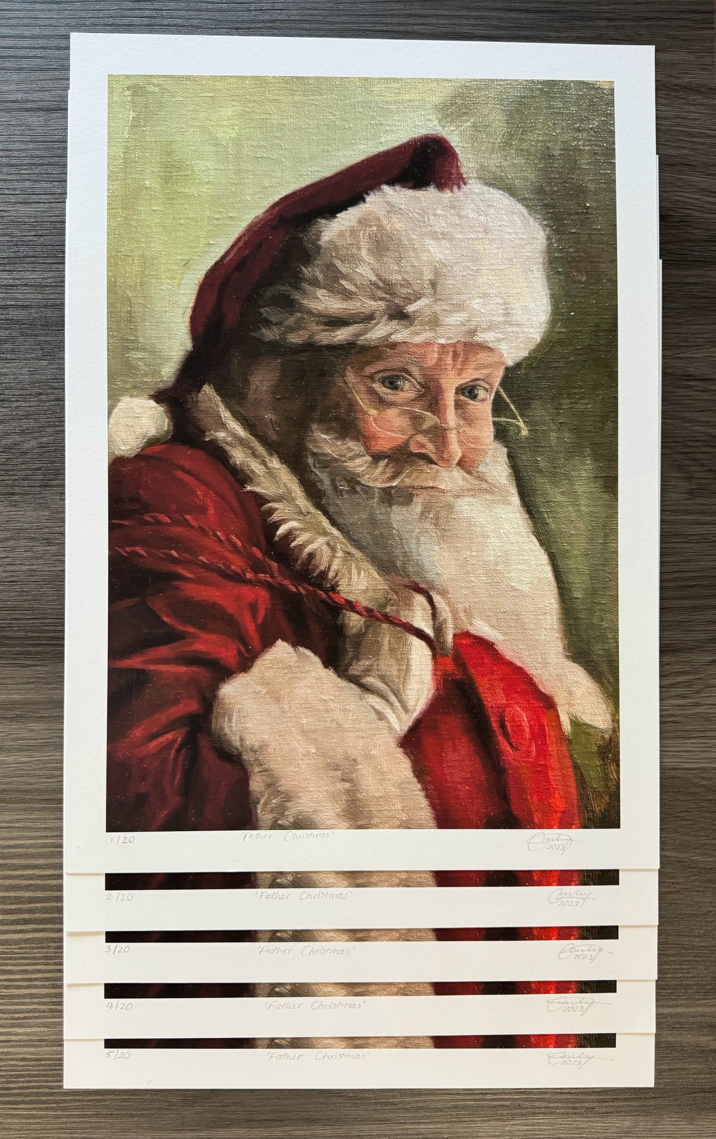 'Father Christmas' Limited Edition Print